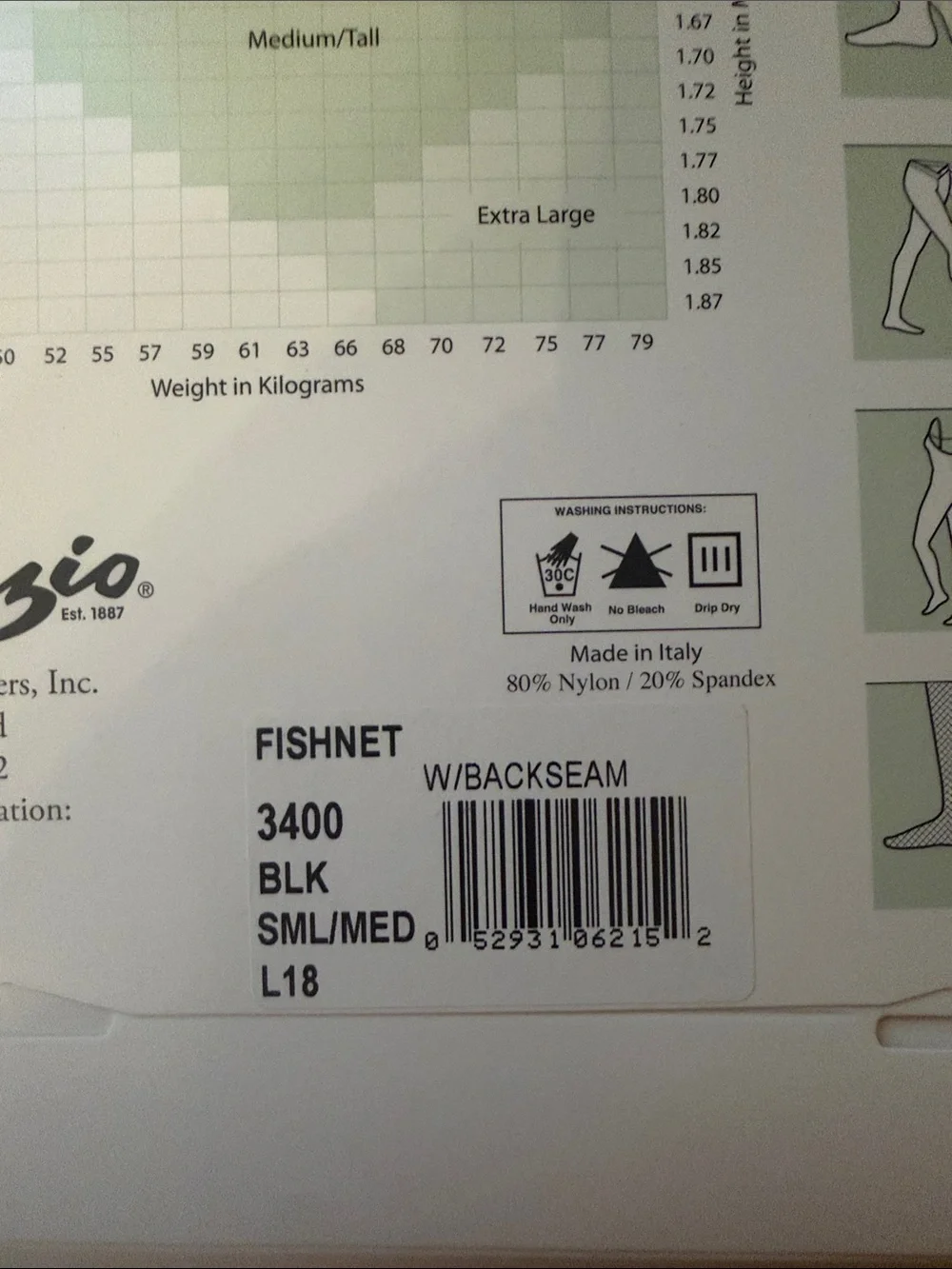 Capezio Black Professional Fishnet Tights